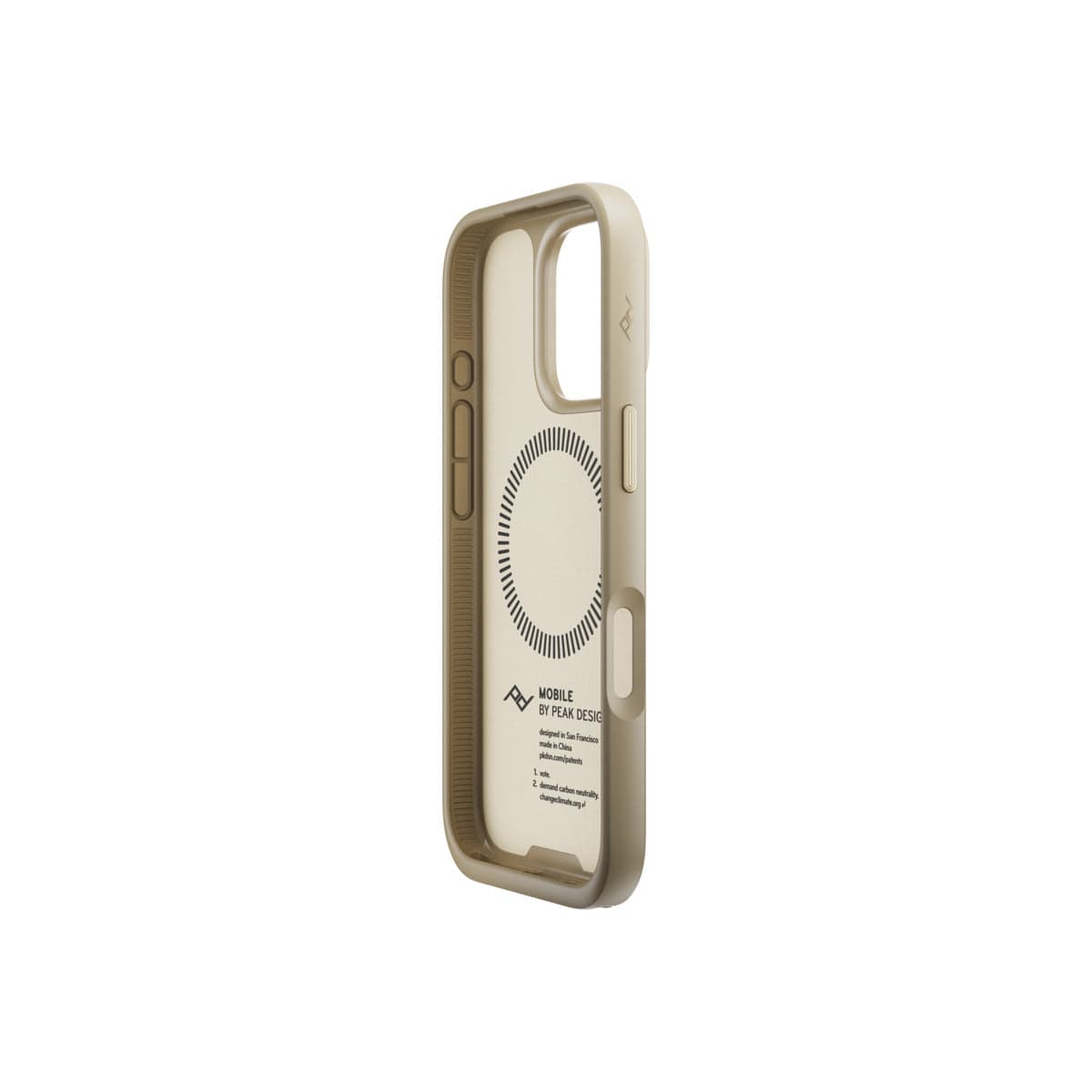 Kryt pro iPhone 16 Pro Peak Design Mobile Everyday Clarino Case - světle béžový - náhled 3
