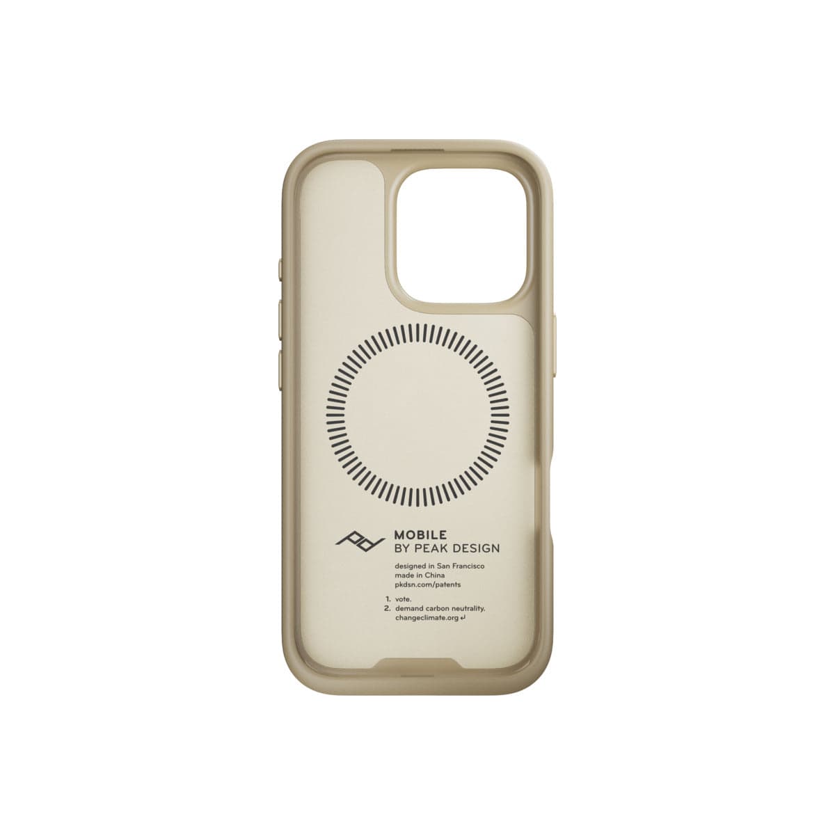 Kryt pro iPhone 16 Pro Peak Design Mobile Everyday Clarino Case - světle béžový - náhled 4