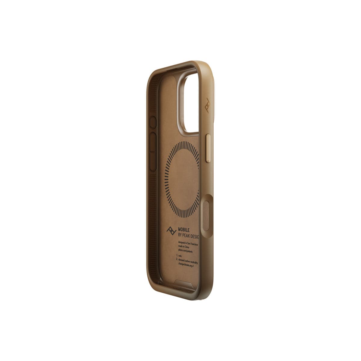 Kryt pro iPhone 16 Pro Peak Design Mobile Everyday Clarino Case - světle hnědý - náhled 3