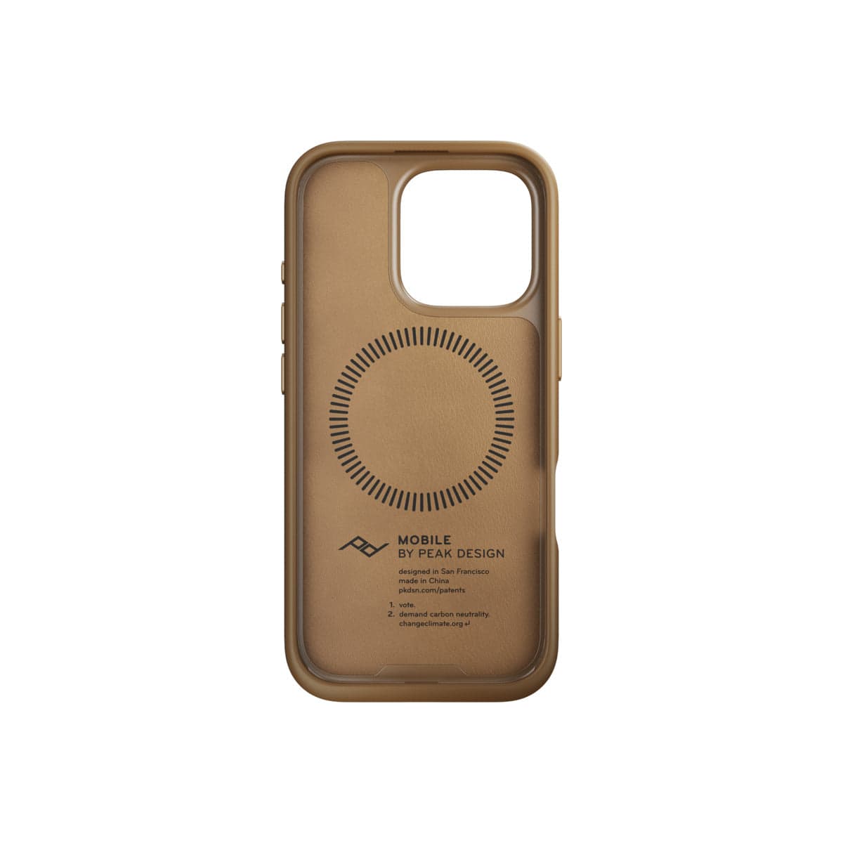 Kryt pro iPhone 16 Pro Peak Design Mobile Everyday Clarino Case - světle hnědý - náhled 4