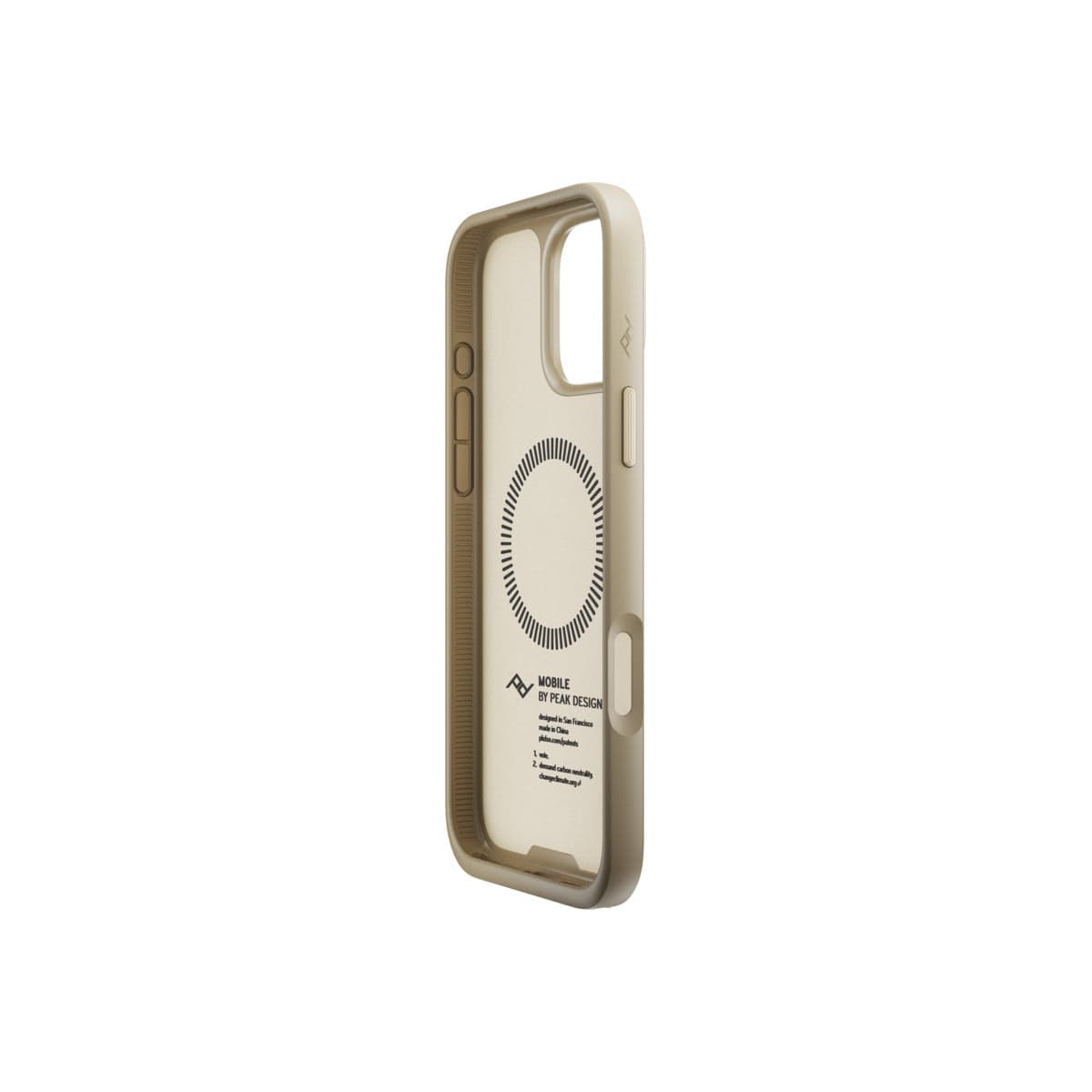 Kryt pro iPhone 16 Pro Max Peak Design Mobile Everyday Clarino Case - světle béžový - náhled 3