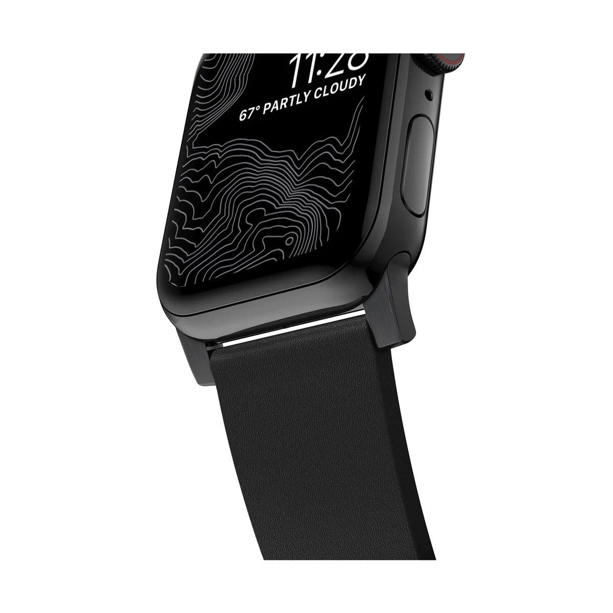 Řemínek pro Apple Watch 42/44/45/49 mm Nomad Active Strap Pro - černý s černou přezkou - náhled 3