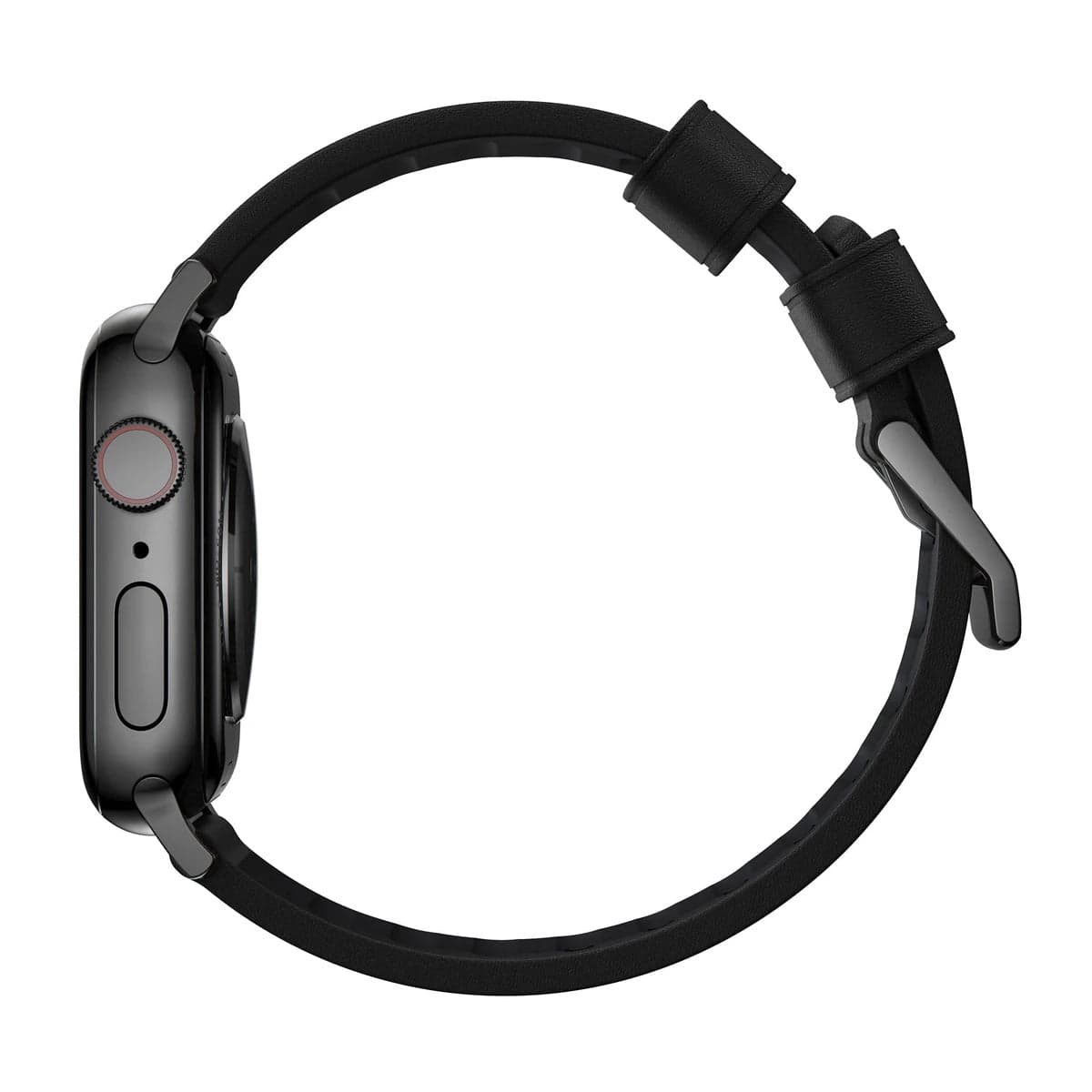 Řemínek pro Apple Watch 42/44/45/49 mm Nomad Active Strap Pro - černý s černou přezkou - náhled 2