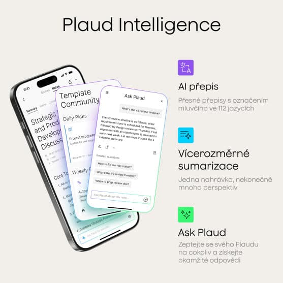 AI záznamník Plaud Note Pro – černý - náhled 5