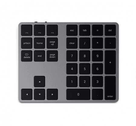 Bezdrátová číselná klávesnice Satechi Extended Keypad - vesmírně šedá
