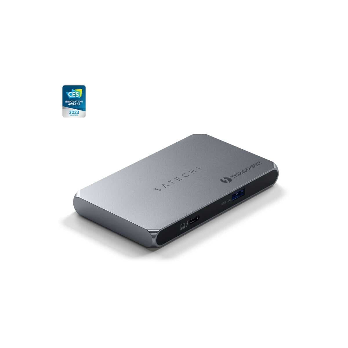 Hub Satechi Thunderbolt 4 Slim Pro - stříbrný