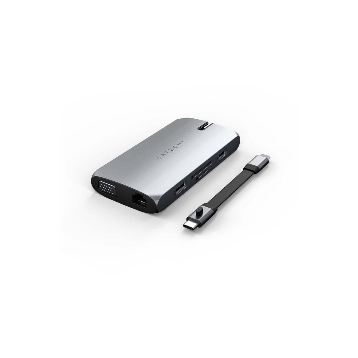 Víceportový cestovní USB-C adaptér Satechi - vesmírně šedý - náhled 3