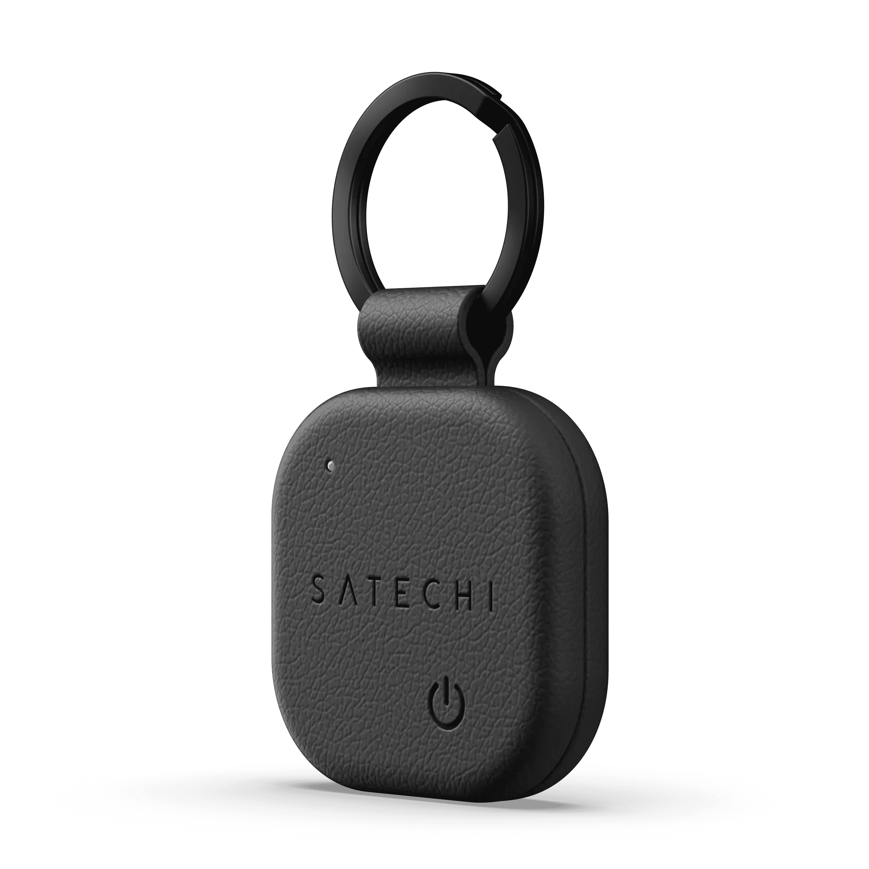 Stylová klíčenka z veganské kůže Satechi FindAll Keychain pro AirTag - černá