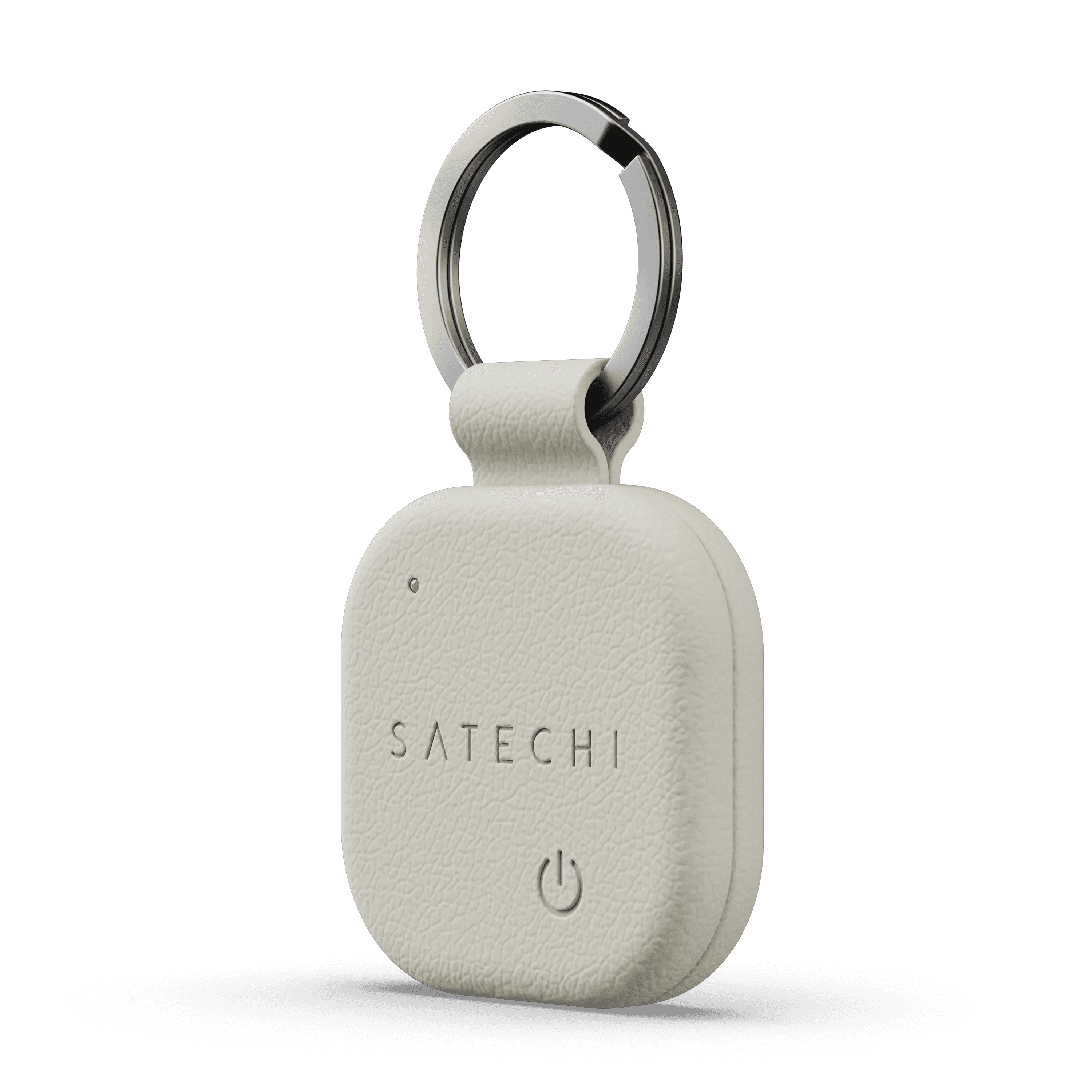 Stylová klíčenka z veganské kůže Satechi FindAll Keychain pro AirTag - světlá