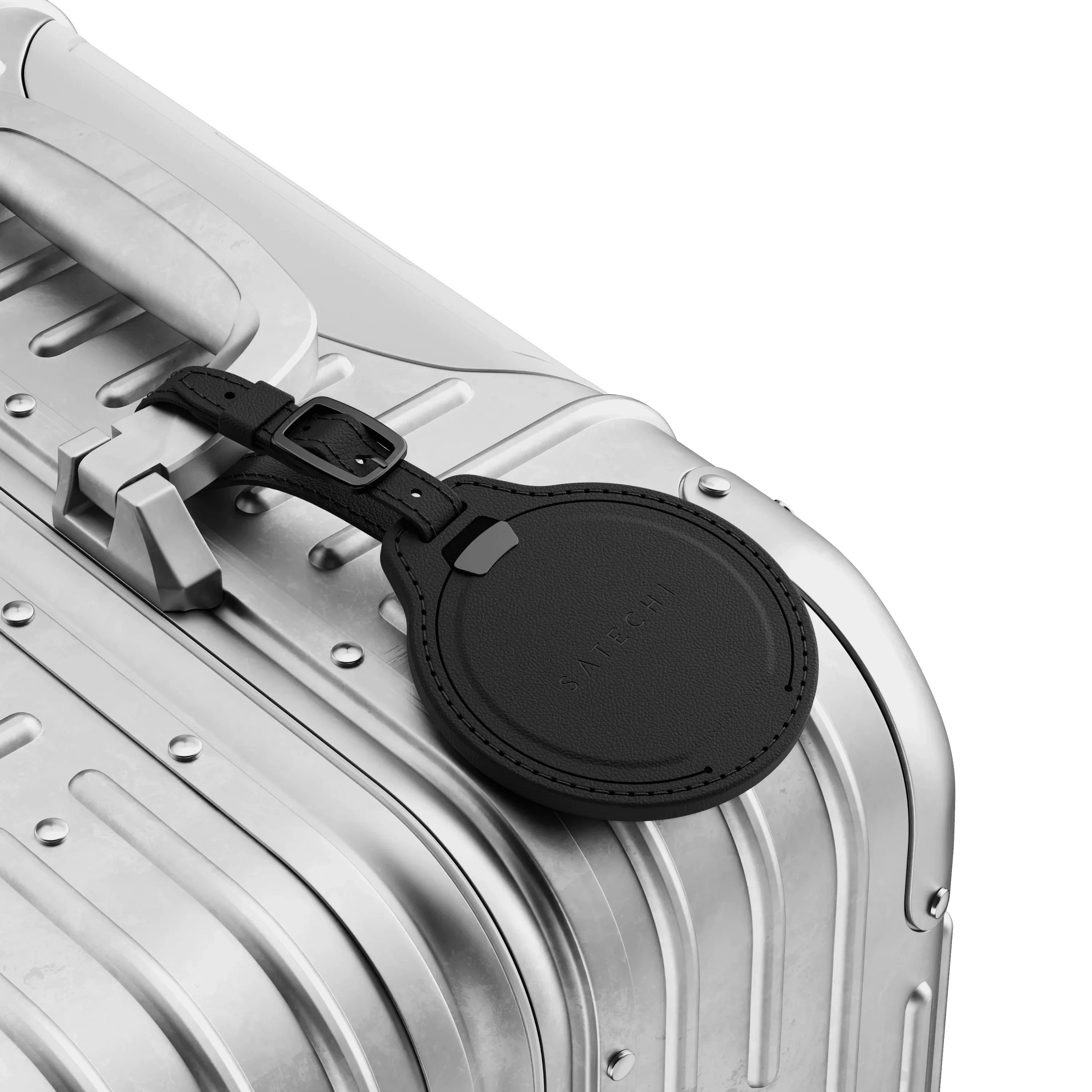 Jmenovka z veganské kůže Satechi FindAll Luggage Tag s kapsou na AirTag - černá - náhled 2