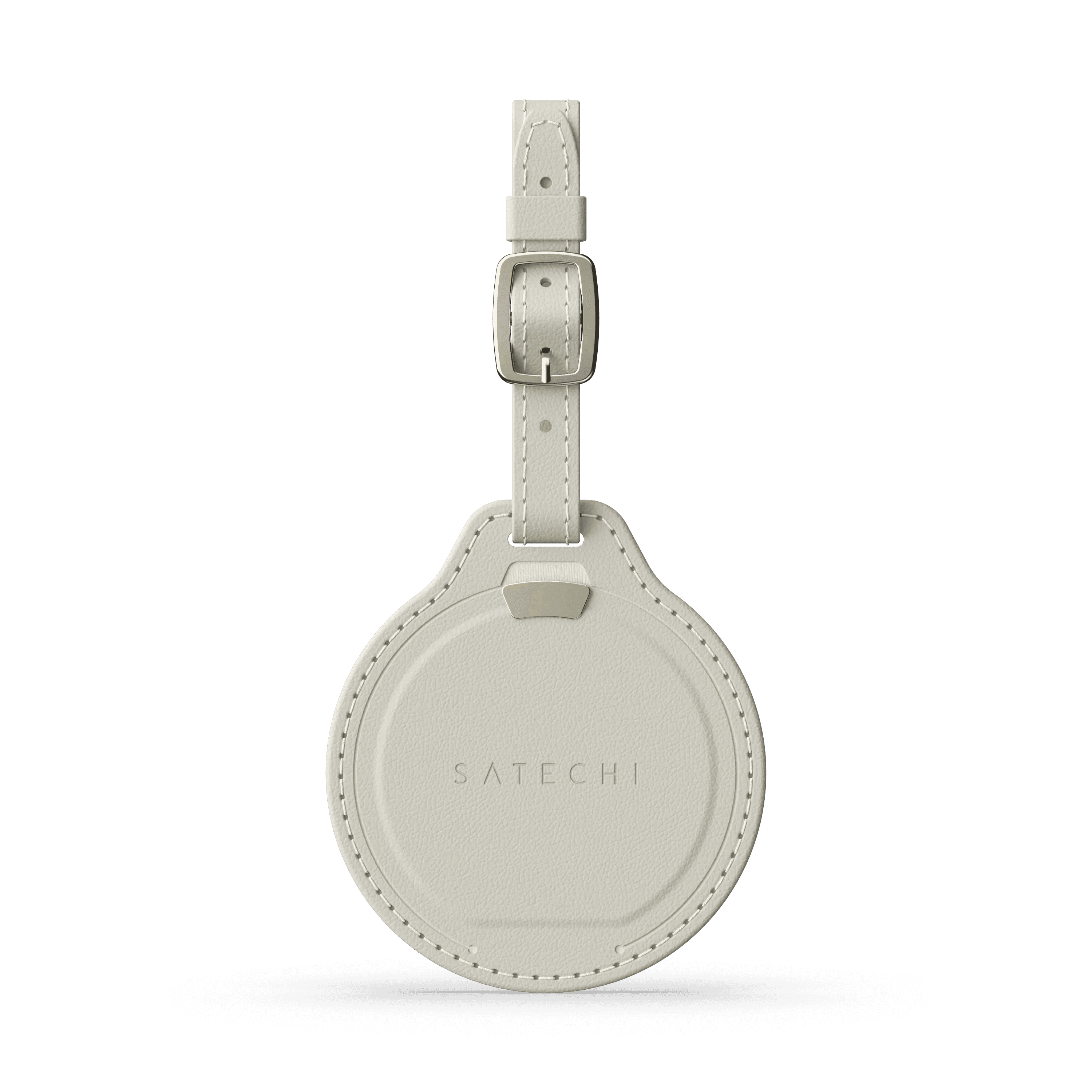 Jmenovka z veganské kůže Satechi FindAll Luggage Tag s kapsou na AirTag - světlá - náhled 4