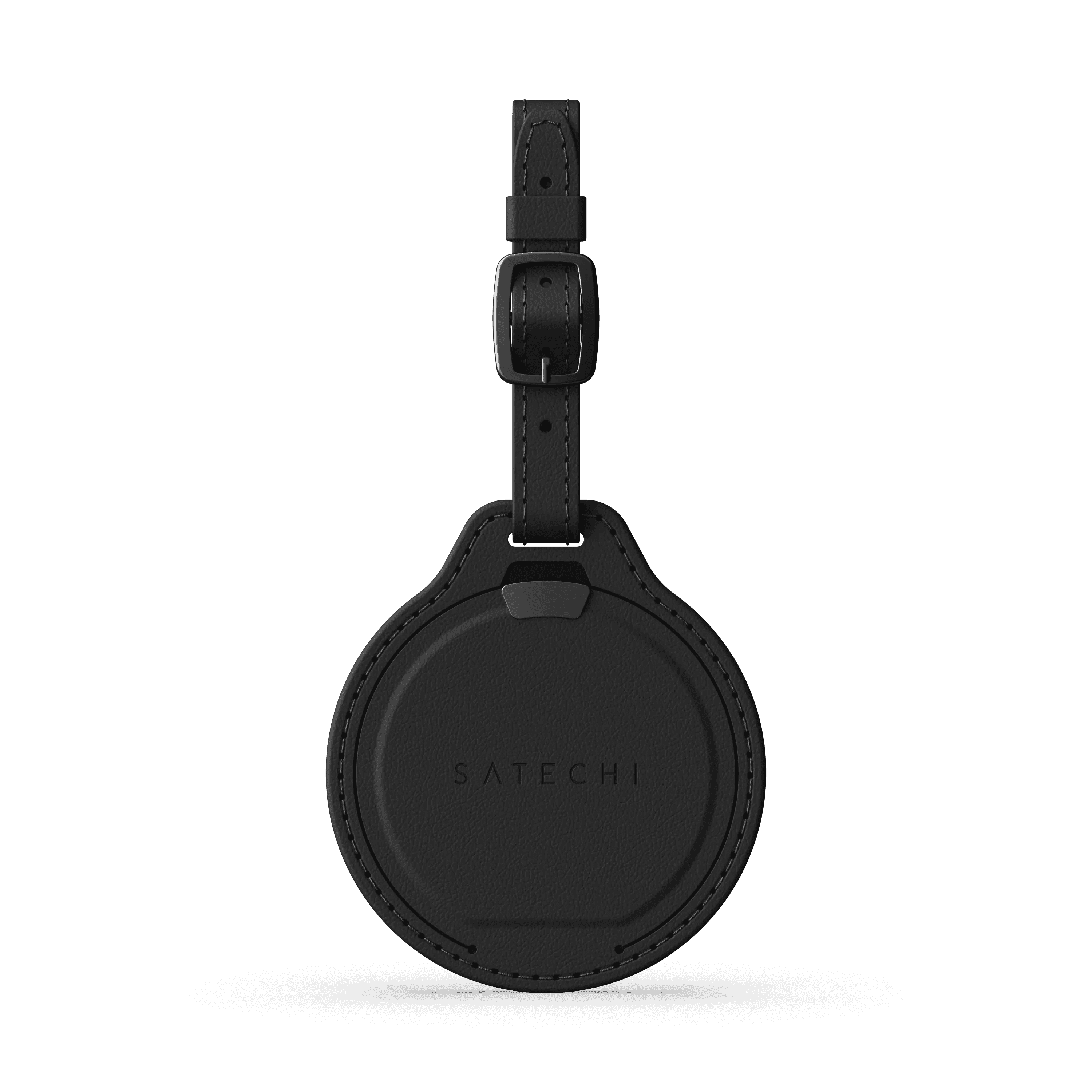 Jmenovka z veganské kůže Satechi FindAll Luggage Tag s kapsou na AirTag - černá - náhled 4