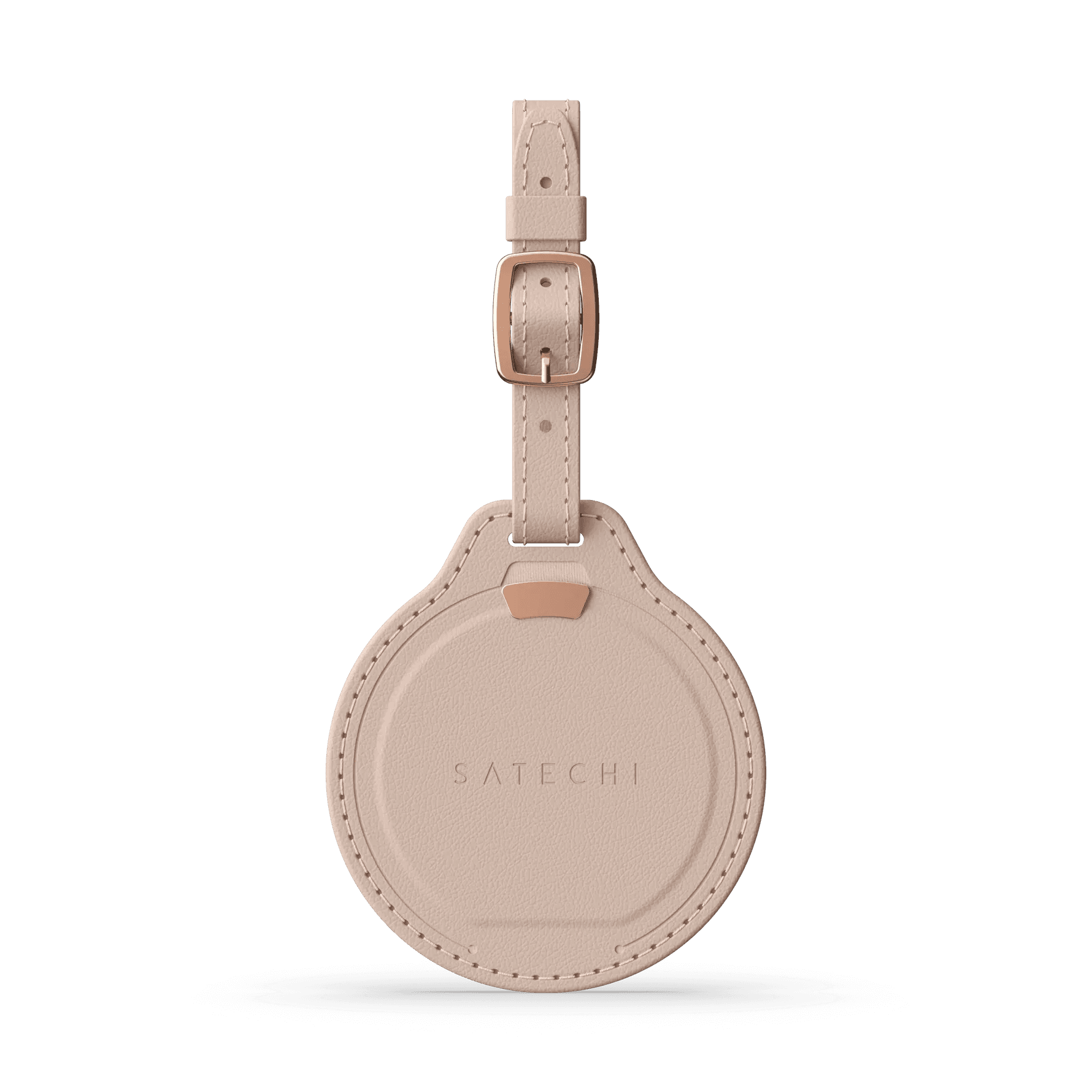 Jmenovka z veganské kůže Satechi FindAll Luggage Tag s kapsou na AirTag - růžová - náhled 5