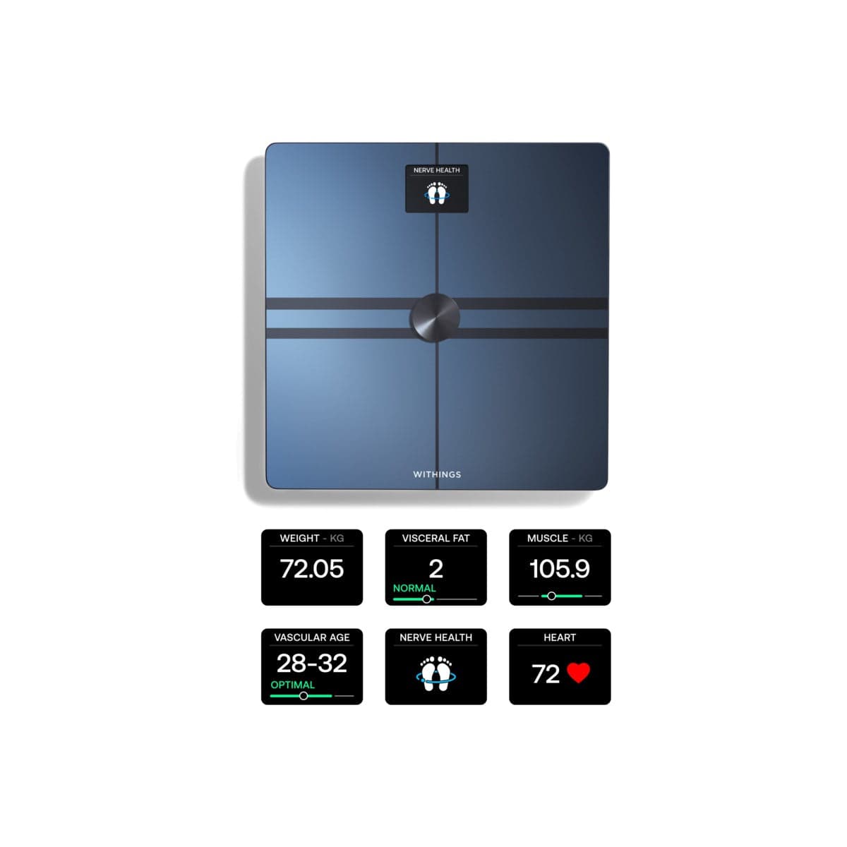 Chytrá Wi-Fi váha pro kompletní tělesnou analýzu Withings Body Comp - černá - náhled 2
