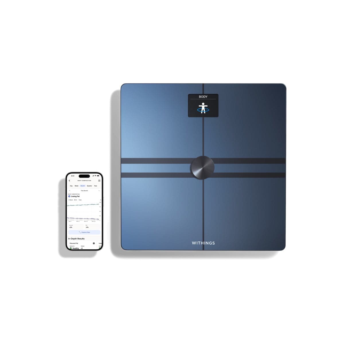 Chytrá Wi-Fi váha pro kompletní tělesnou analýzu Withings Body Comp - černá - náhled 3